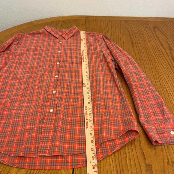 LL Bean Signature Slim Fit Checked Shirt Men Sz L slightly used - Picture 3 of 6